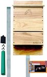 BestNest Single-Celled Bat House Kit with Pole, 85 Bats