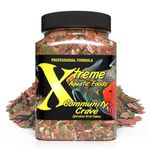 Xtreme Community Crave Flake - Krill & Spirulina Blend for Vibrant Colors, Immune Support and Digestive Health, Tropical & Freshwater Fish Nutrition – Premium Community Aquarium Food (3.5oz)