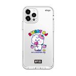 elago BT21 Hybrid Clear Case Compatible with iPhone 12 Pro, Compatible with iPhone 12, Compatible with MagSafe Charger [Official Merchandise] (RJ)