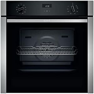 NEFF B3ACE4HN0B N50 Single Oven, Slide and Hide with Fixed Handle and Cliprails