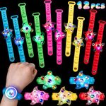 SCIONE 12 Pcs LED Light Up Bracelets Party Supplies Glow in The Dark Party Bag Fillers for Kids Bracelet Light Up Toy for Birthday Party Favour