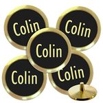 Personalised Solid Brass Golf Ball Markers (Colin)