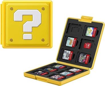 OLAIKE Switch Game Case Compatibole with Nintendo Switch,12-Slot Switch Game Holder Can Store 12 Switch Game Cards and 12 Mirco SD Cards, Hard PC Shell and Soft Silicone Lining, Question