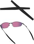 LenzReborn Replacement Earsocks for Oakley Whisker/A Wire/C Wire 1.0/WireTap/Big Square Wire/Warden/Square Whisker/Square Wire 2.0/ Eyeglass - Black