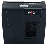 Rexel X6A Cross Cut Paper Shredder, Shreds 6 Sheets, P4 Security, Home/Home Office, 10 Litre Removable Bin, Quiet and Compact, Secure Range, 2020122A