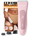LADYSPOT™ Trimmer for Women, Electric Bikini Trimmer Women Pubic Hair Trimmer Women, Groin Shavers Razor for Women, Electric Shaving Sets,with 3 Guards,Replaceable Hypoallergenic Ceramic Blade,Wet/Dry