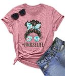 You've Got A Friend in Me Shirt Women Funny Letter Print Friends Tops Cute Vacation Holiday Short Sleeve Graphic Tees, Pink, Large