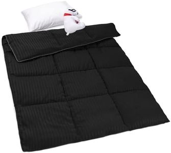 ZPECC Toddler Comforter Blanket - 39" x 47" Crib Comforter Quilt for Boys, Soft Child Quilt for Crib Bed, Stroller, Cot, Daycare, Travel, Kids, Machine Washable, Black Stripe