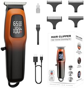 SIDHGN Professional Hair & Beard Trimmer, Zero Gapped (Orange)
