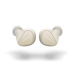 Jabra Elite 3 in Ear Wireless Bluetooth Earbuds – Noise Isolating True Wireless Buds with 4 Built-in Microphones for Clear Calls, Rich Bass, Customizable Sound, and Mono Mode - Light Beige