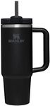 Stanley Quencher H2.0 FlowState Stainless Steel Vacuum Insulated Tumbler with Lid and Straw for Water, Iced Tea or Coffee, Smoothie and More, Black, 30 OZ / 0.89 L