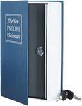 Amazon Basics Book Safe, Key Lock, Blue