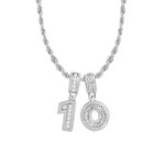 SBI Jewelry 10 Birthday Necklace for Women Girls Clear CZ Daughter Cousin Friends Family Anniversary