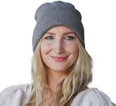 DefenderShield EMF Hat - EMG & 5G Wireless Radiation Blocking Winter Beanie Cap - Adult, Gray