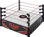 WWE Superstar Ring (14 in) with Spring-Loaded Mat & Real Flex Ropes for Action Figures; Gift for Ages 6 Years Old & Up