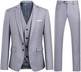 YOUTHUP Mens Slim Fit 3 Piece Suit 