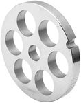 #12 Stainless Steel Meat Grinder Plate Discs Blades for Kitchenaid Mixer FGA Food Chopper and Hobart, LEM, Cabelas, Weston, MTN Meat Grinders