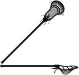 StringKing Boy's Starter Attack - Complete Lacrosse Stick (Black/Black)