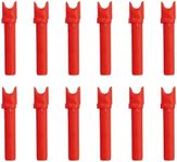 TenPoint Alpha-Nock HPX, Red - Pack of 12 - Compatible with All TenPoint & Wicked Ridge Crossbows