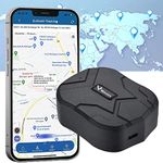 GPS Tracker, 10000mAh Battery GPS Car Tracker with Magnet, Waterproof Real Time Positioning Anti Lost Tracking Device for Fleet, Van, Vehicle, Worldwide Coverage No Distance Limit No Subscription Fee