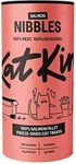 KatKin Salmon Nibbles (50g Tube): 100% Salmon Fillet Freeze-Dried Cat Treats – Delicious Fresh Salmon; Freeze-Dried to Protect Nutrition; Made in the UK for Cats and Kittens