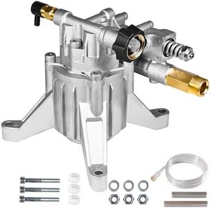 YAMATIC 7/8" Shaft Vertical Pressure Washer Pump 3000 PSI @ 2.5 GPM Replacement Pump for Power Washer Compatible with 308653045, 308653093, 308653052, 308653078, GCV160, GCV190 Rear Inlet/Outlet