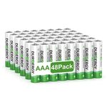 DURNERGY AAA Batteries 48 Pack, Triple AAA Batteries 1200mAh for Remote Control, Piles AAA, LR03 Alkaline Batteries AAA 10-Year Shelf Life