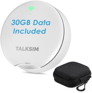 TALKSIM UFO Mobile Hotspot Works with AT&T and Verizon(White, 30GB)