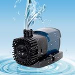 Spacegreen® Submersible Pump Sun-Sun (JTP 5800 | Output 5800L/H Power 38W | Lifting Height : 5.2M) Fish Tank Frequency Conversion Energy Saving Silent Submersible Aquarium Pond Pump