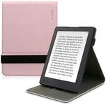 kwmobile Cover Compatible with Kobo Aura H2O Edition 2 - Case with Strap + Stand - Rose Gold