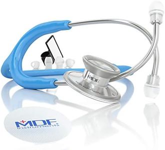 MDF Instruments MDF747XP-14 Acoustica Deluxe Stéthoscope à double tête léger de luxe, bleu vif