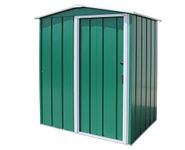 Duramax ECO 5 x 4 (1.99 m2) Metal Garden Storage Shed, Hot-Dipped Galvanized Metal Garden Shed, Tool Storage Shed, Strong Reinforced Roof Structure, Maintenance-Free Metal Shed, Green