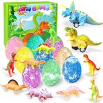 Bath Bombs for Kids with Surprise Dinosaur Toys Inside 9 Pack Bath Bomb Kit Safe and Natural Bubble Kids Bath Bombs Gift Set Christmas Easter Basket Stuffer Birthday Gift for 3-9 Year Old Boys & Girls