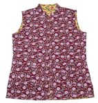 SHUBHANGI COLLECTIONS Women's Maroon - Yellow Cotton Quilted Reversible Sleeveless Jacket (5XL)