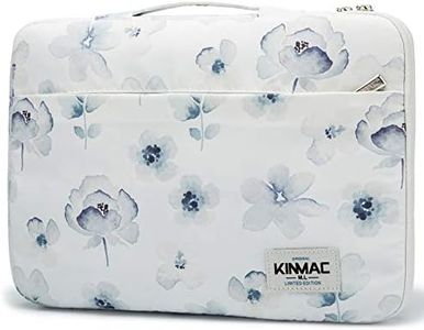 Kinmac 360° Protective Water Resistant Laptop Sleeve case Bag with Handle for MacBook Pro 14 inch,13.5 inch-13.9 inch and 14 inch Laptop (Chinese Ink Flower)