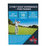 Activity Superstore 2 for 1 Golf Experience Gift Voucher - 5 rounds of Golf for Half the Price! Over 800 golf courses across UK & Ireland, Golf Gifts, Retirement Gifts