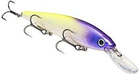 Strike King Lures, KVD Deep Jerkbaits, 4 3/4" Length, 8'-11' Depth, 4 Treble Hook, 1/2 oz, Pro Purple HH, Package of 1