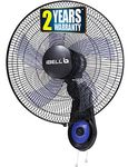 IBELL BLADE WF1980 Premium Wall Fan with 5 Leaf, Low Noise Motor,High Speed - Black, 9 inches