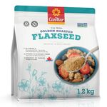 CanMar Ground Cold Milled Golden Roasted Flax Seed (1.2 Kg) Vegan Flaxseed Ground - Non-GMO, Gluten Free - Flax Seeds - Ground Flaxseed Meal with Omega-3, Fiber - Linseed Flax Powder