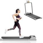 ARUNDO Motorised Treadmill,Under Desk Treadmill Portable Walking Machine, Perfect Walking Pad for Home Office Working,1-12KM/H Adjustable Speed,Powerful 2HP Motor,Installation-Free