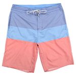 Burnside Men's II Board Shorts, Red Triple Threat, 32