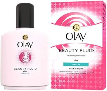 Olay Beauty Fluid, lozione idratante e rigenerante per viso, collo e corpo per pelli sensibili, per pelli morbide e lisce, 200 ml