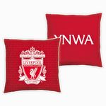 Liverpool FC Character World Official Red Cushion, Super Soft Reversible 2 Sided, Football Club YNWA Design, Perfect For Any Bedroom, Sofa or on the Bed 40cm x 40cm