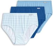 Jockey Women's Underwear Elance Hipster - 3 Pack, Blue Stardust/Boardwalk Stripe/Marina Blue, 7