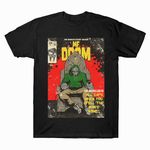 CUICAN MF Doom Shirt Poster Tshirt Men Women Kids Soft Short Sleeve t Shirt Black, Black, Large