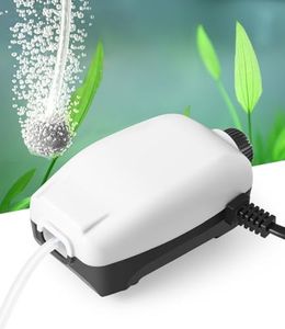 FEDOUR 2W Nano Leiser Aquarium Luftpumpe mit 1 Ausgänge, 168LPH Leistungsstarke Einstellbar Sauerstoffpumpe, Belüfter für 1-150L Aquarien mit Allem Zubehör