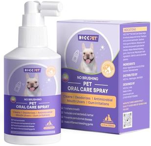 Oral Care Spray for Dogs and Cats, Anti Inflammatory Pet Breath Dental Care Spray, Dog Gingivitis Treatment, Fight Bad Breath Caused by Plaque and Gum Redness, Dog Tooth Brushing Kit, 5.1 Fl Oz