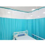 Ankit Enterprises Polyester Curtain for Hospital ICU/Clinic/Ward (Sea Green, 4 X 7 ft ), Grommets