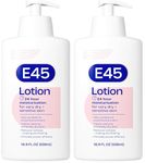 E45 Moisturising Lotion 500 ml - Dermatological Body Moisturiser Lotion - Body Lotion - Daily Moisturiser for Dry Skin & Sensitive Skin – Long-Lasting Hydration Protect from Dryness, Reduce Redness