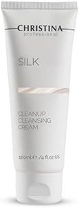 Christina Silk CleanUp Cleansing Cream for Face | Oil-Free Gel Texture, Relieves Irritation, Moisturizing Effect, Suitable For Dry & Sensitive Skin | 24-Hour Care, Ideal for Face Makeup Removal 120ml